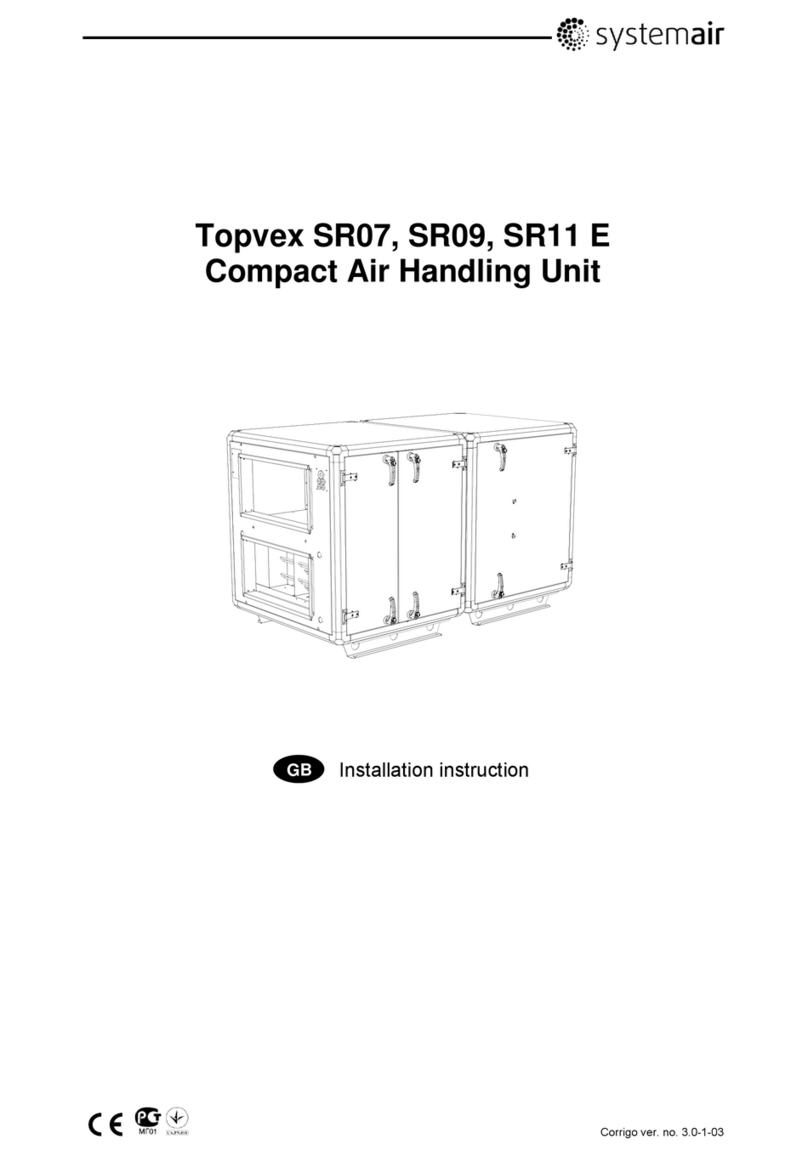 System air Topvex SR07 E User manual