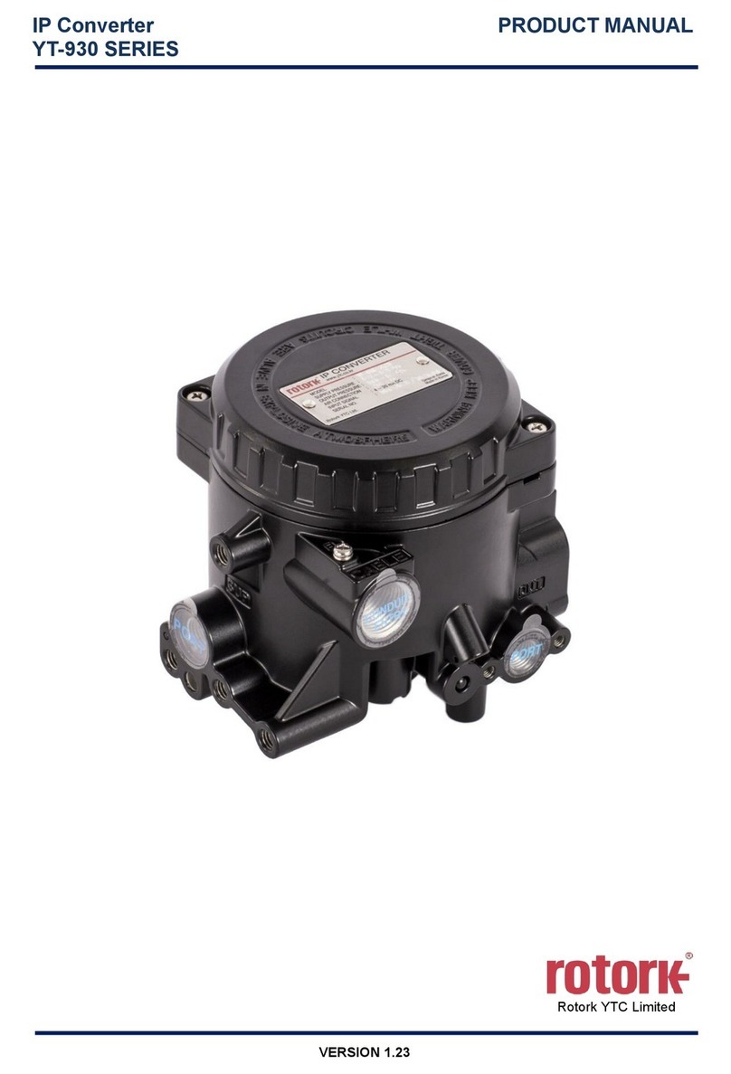rotork YT-930 Series product manual