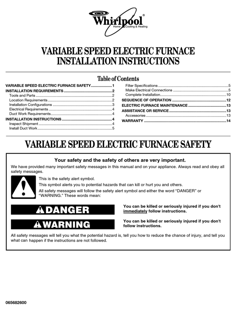Whirlpool WEFV08S-1A installation instructions Whirlpool WEFV08S-1A installation instructions