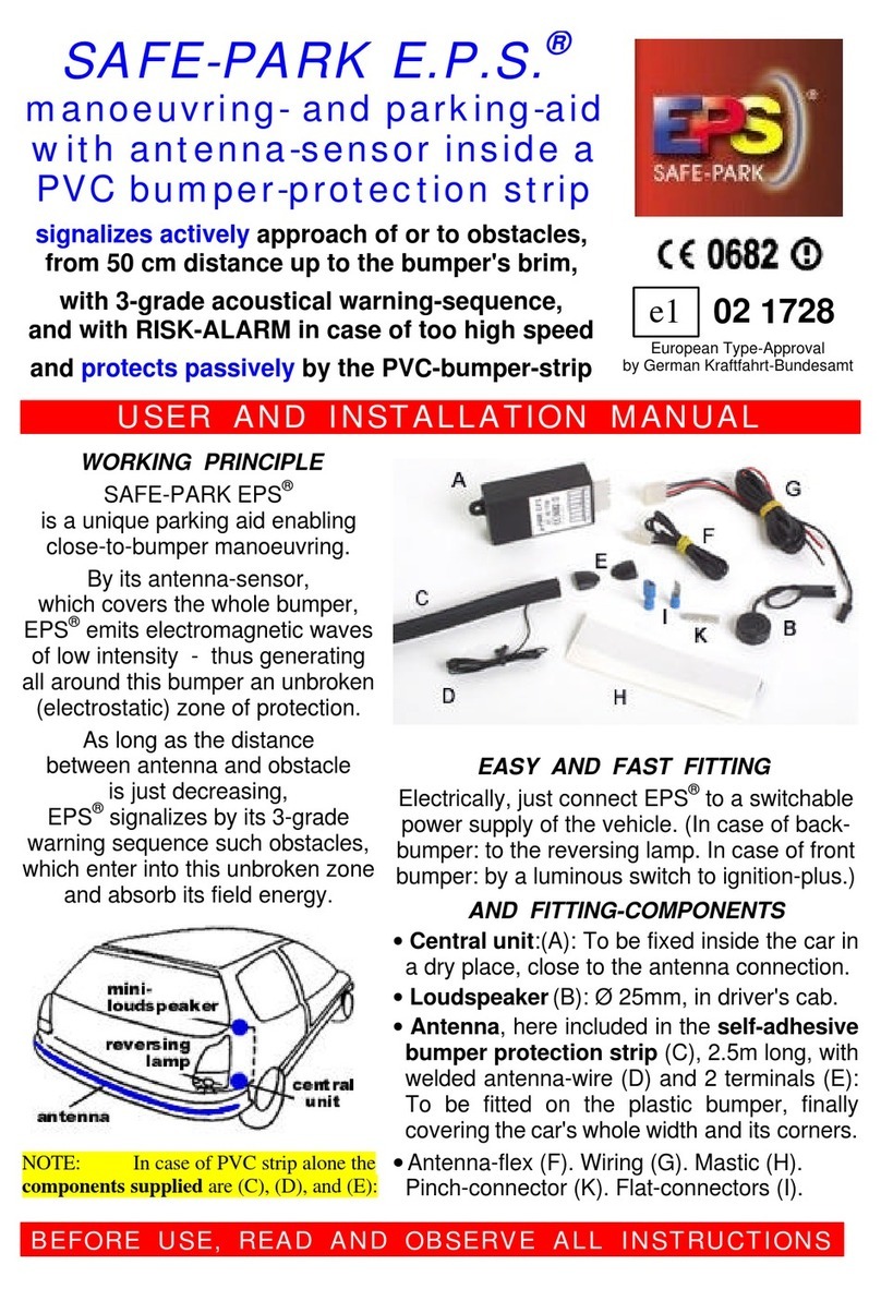 Tobe SafePark EPS User and installation manual