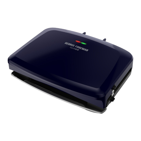 George Foreman RPGF3801BLX Series User manual