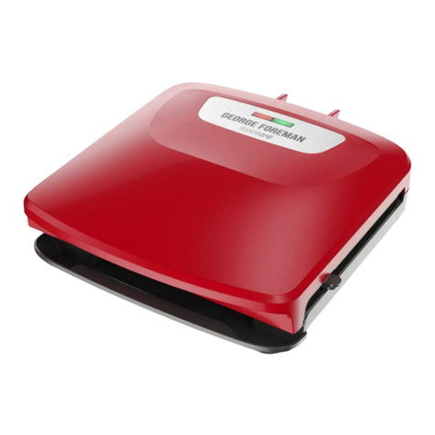 George Foreman RPGF3602RD series User manual