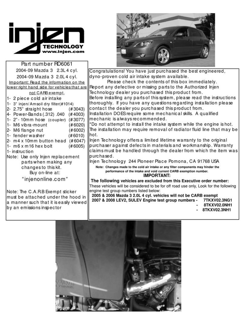injen technology RD6061 User manual injen technology RD6061 User manual