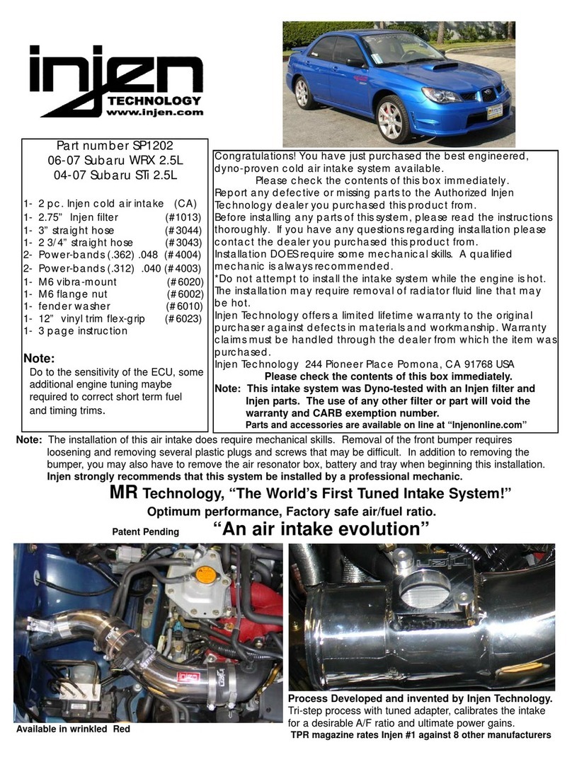 injen technology SP1202 quick start guide