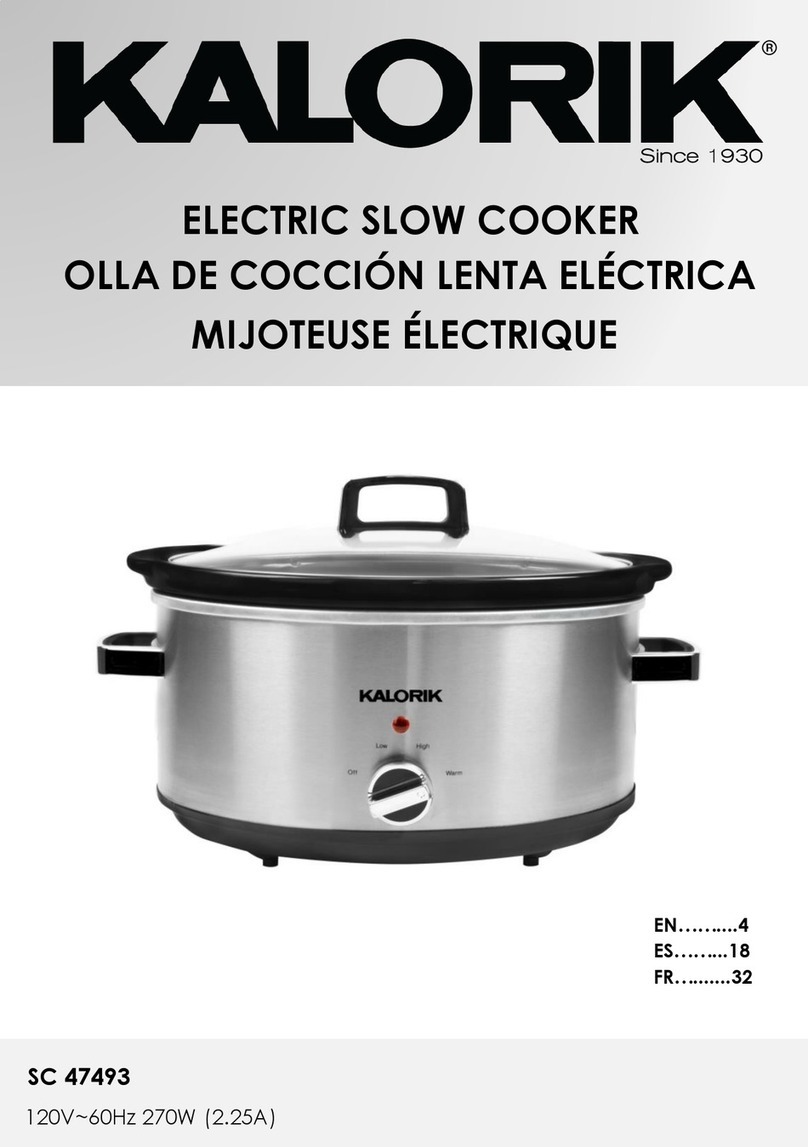 Kalorik SC 47493 manual