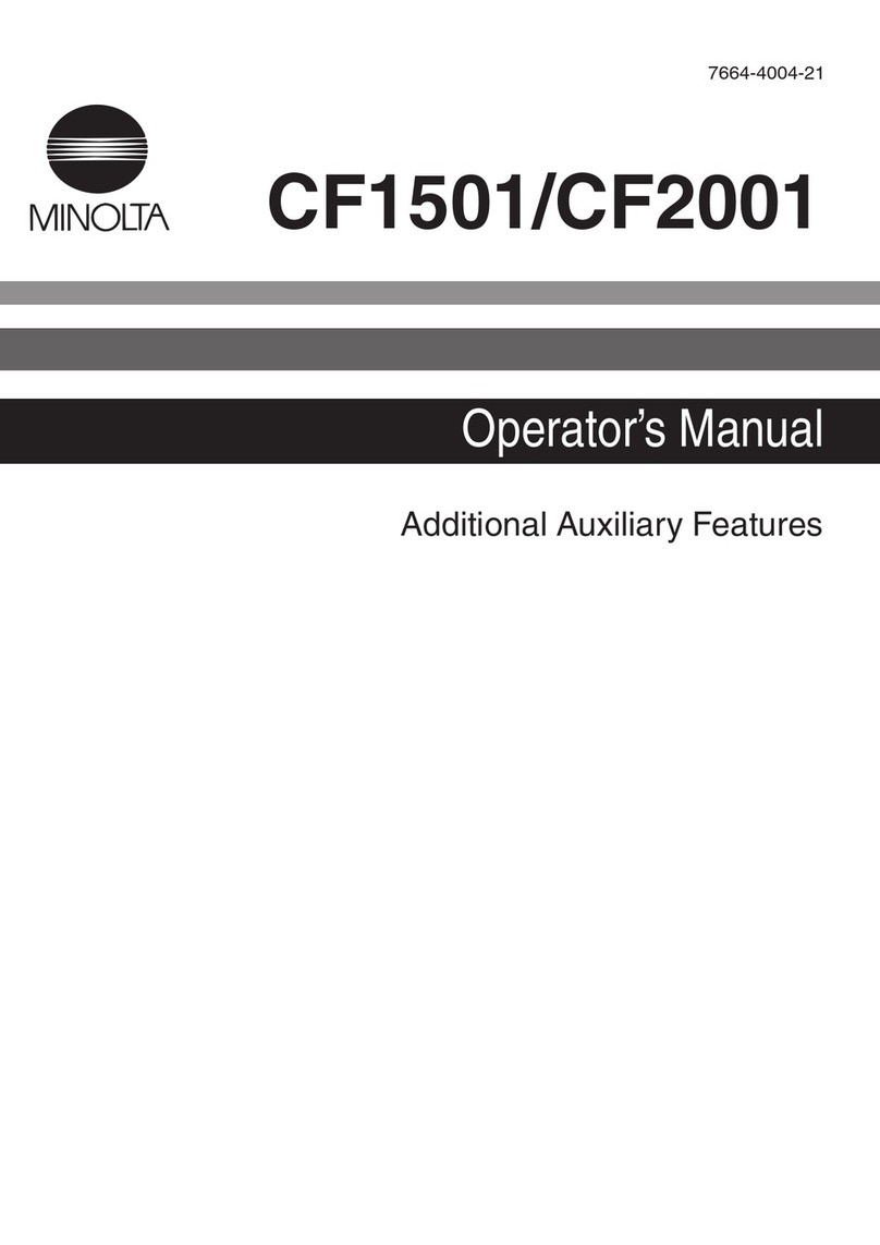 Minolta CF1501 User manual Minolta CF1501 User manual