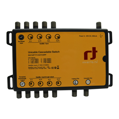 INVERTO.TV Unicable IDLP-UST111-CU010-8PP installation manual