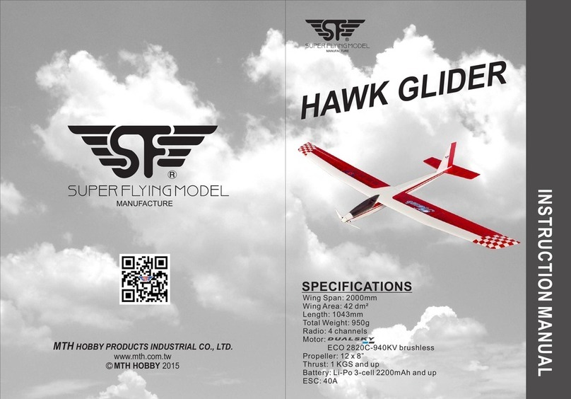Super Flying Model HAWK GLIDER instruction manual Super Flying Model HAWK GLIDER instruction manual