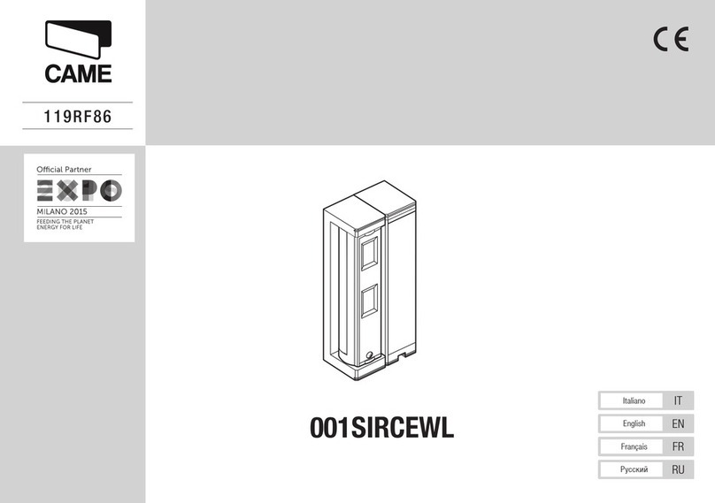 CAME 001SIRCEWL User manual