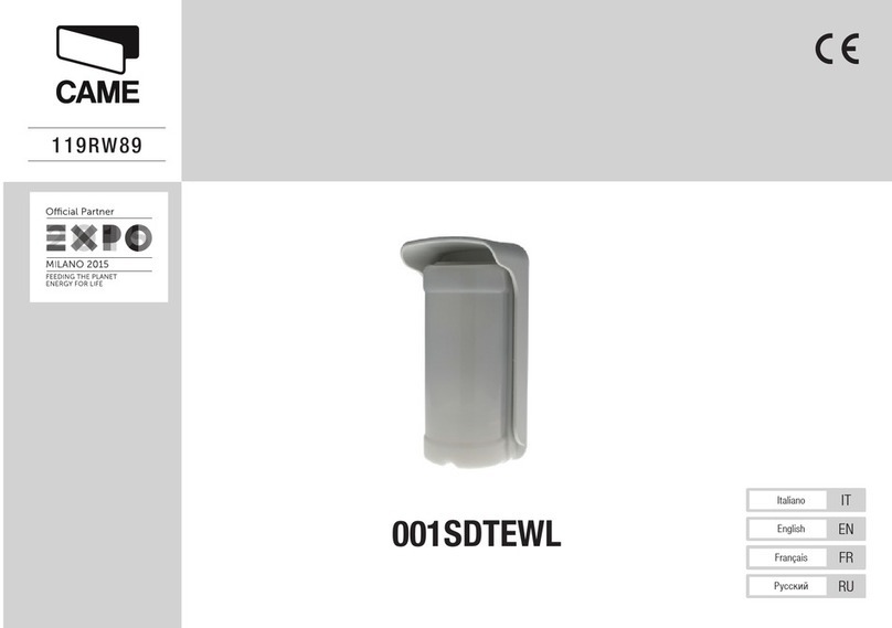 CAME 001SDTEWL manual
