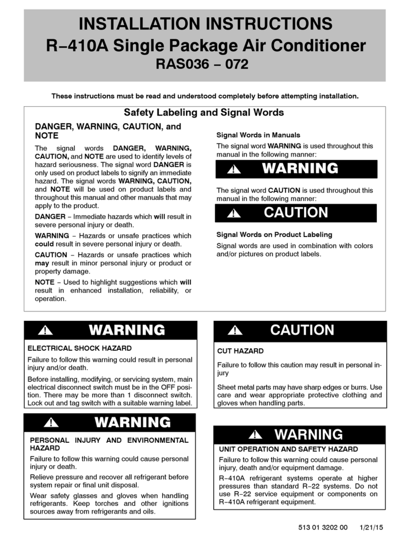 International comfort products R-410A User manual