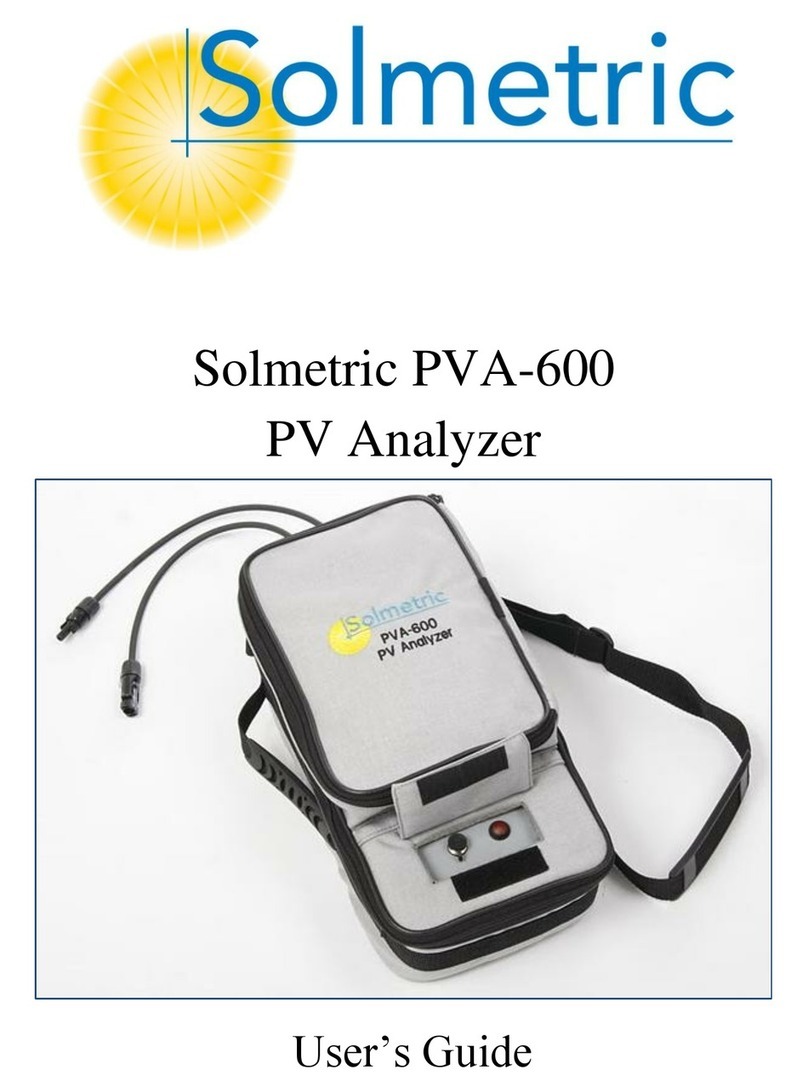 Solmetric PVA-600 User manual