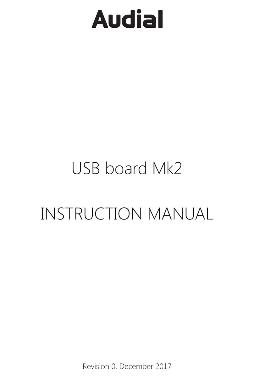 Audial USB board Mk2 instruction manual