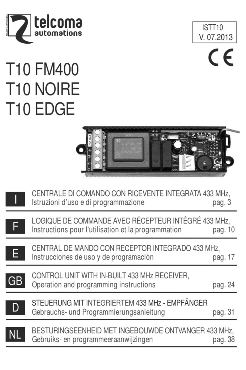 Telcoma Automations T10 FM400 Operation and Programming Instructions