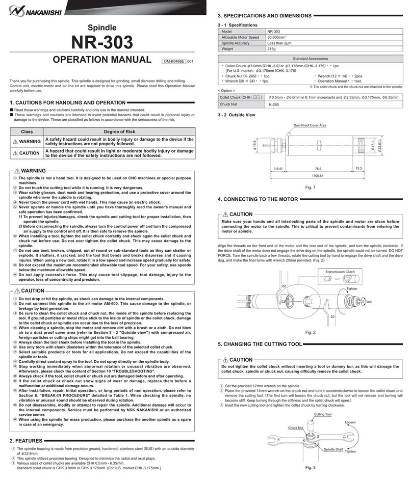 Nakanishi NR-303 Operation manual