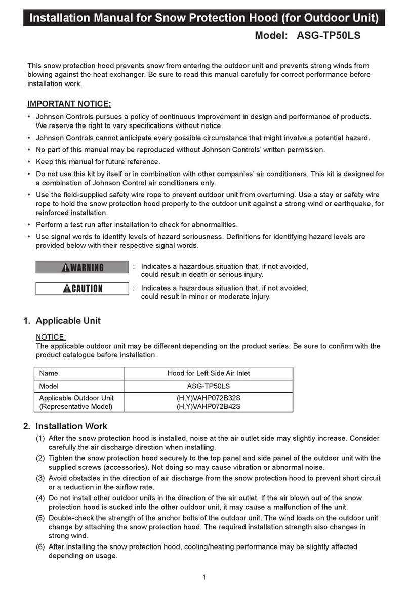 Johnson Controls ASG-TP50LS User manual