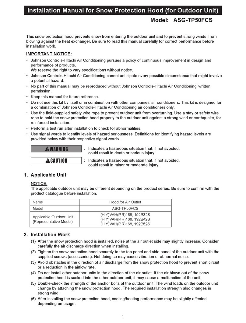 Johnson Controls ASG-TP50FCS User manual