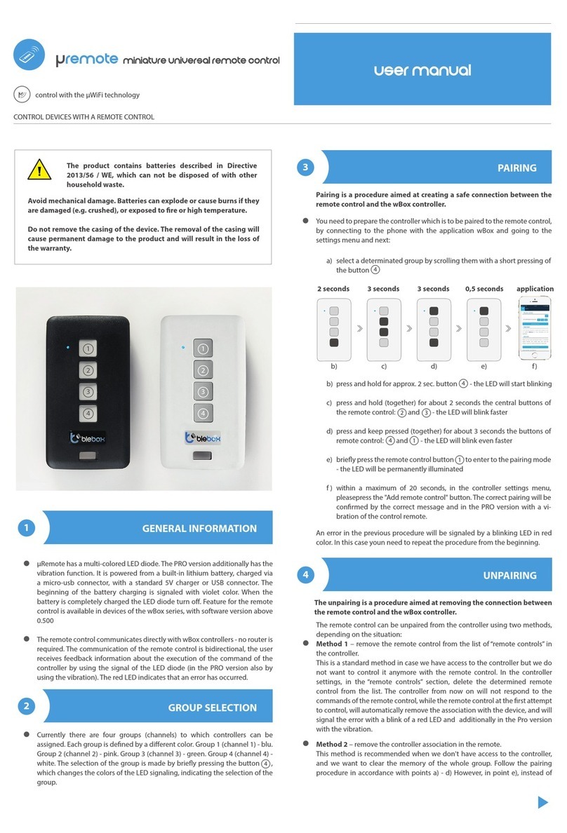 BleBox mremote user manual