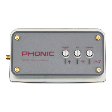 Phonic W5 User manual