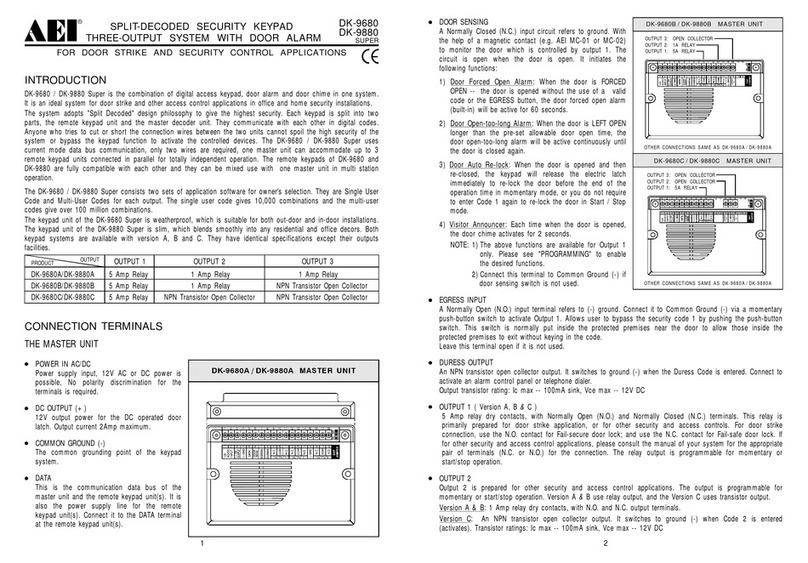 AEI DK-9680 Series User manual