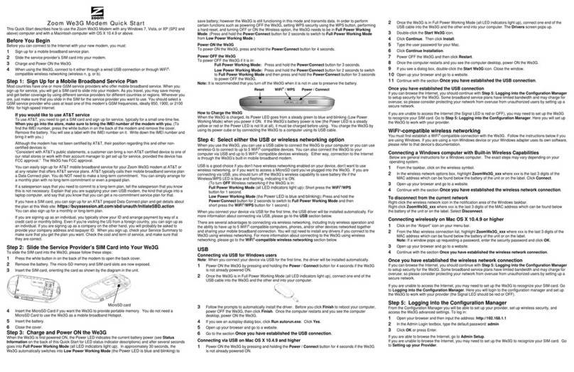 Zoom 1086 Series User manual