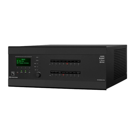 Crestron DigitalMedia DM-MD8X8-CPU3 User manual