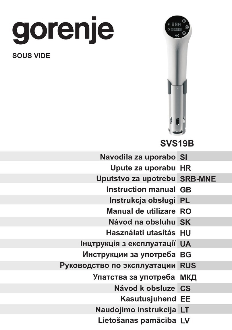 Gorenje SVS19B instruction manual