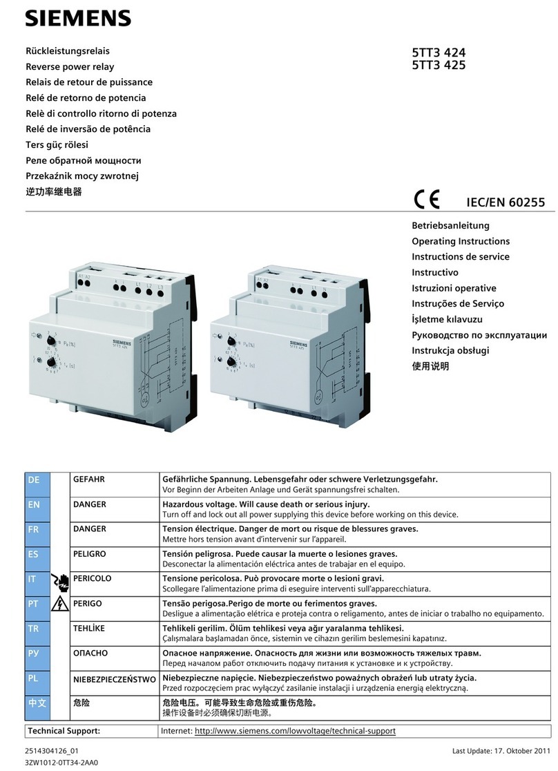 Siemens 5TT3 424 User manual