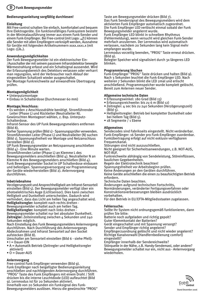 Kopp Free Control BA 807102013 operating instructions