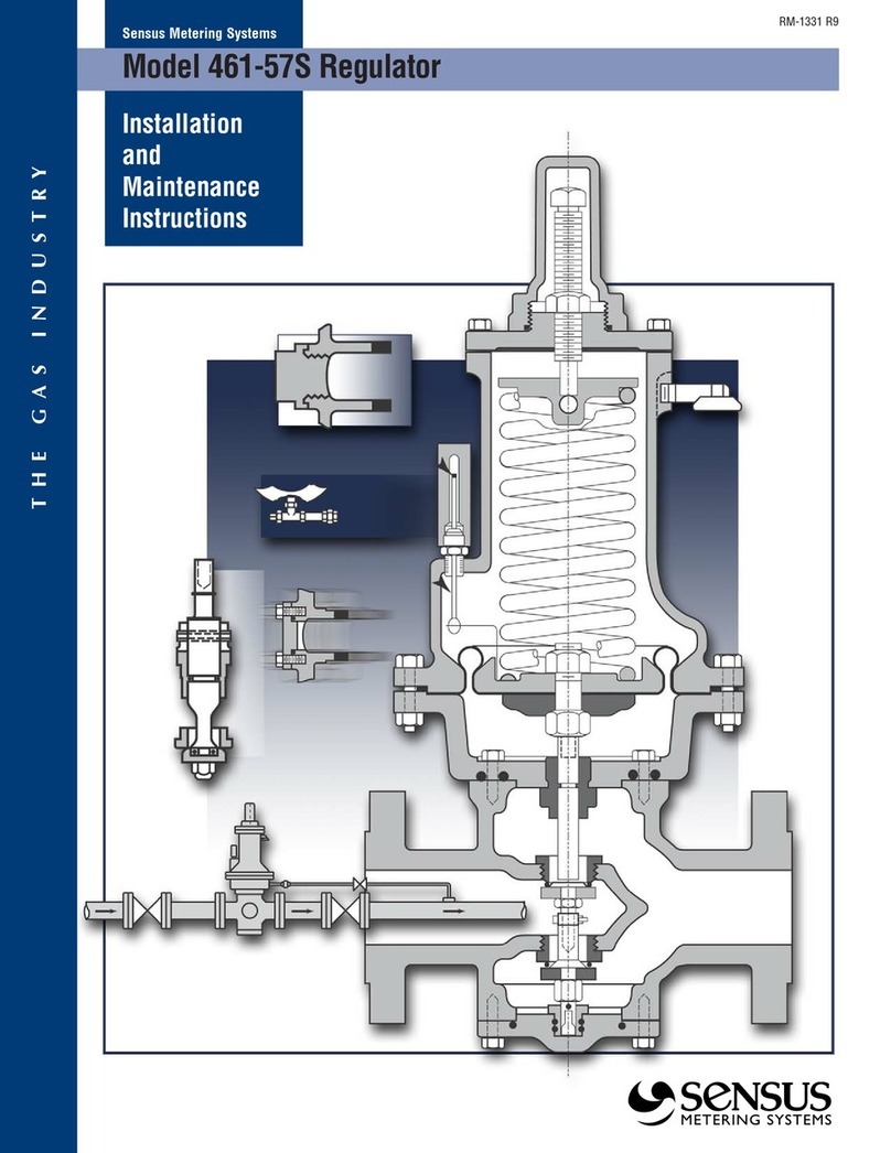 Sensus 461-57S Installation and maintenance instructions Sensus 461-57S Installation and maintenance instructions