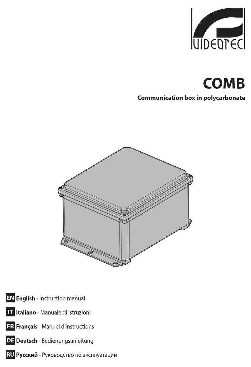 Videotec COMB instruction manual
