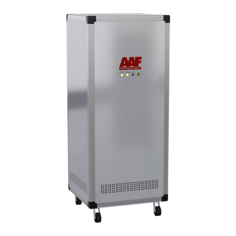 AAF AstroPure 2000 Installation and operation manual