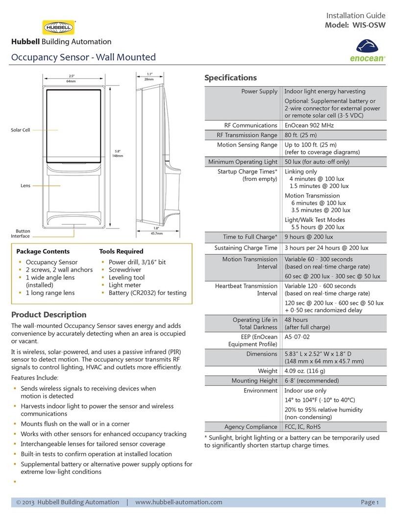 HUBBELL LIGHTING WIS-OSW installation guide