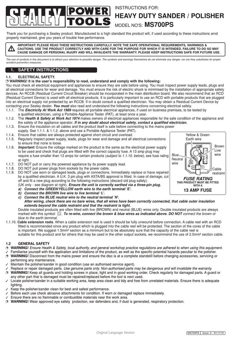 Sealey MS700PS User manual
