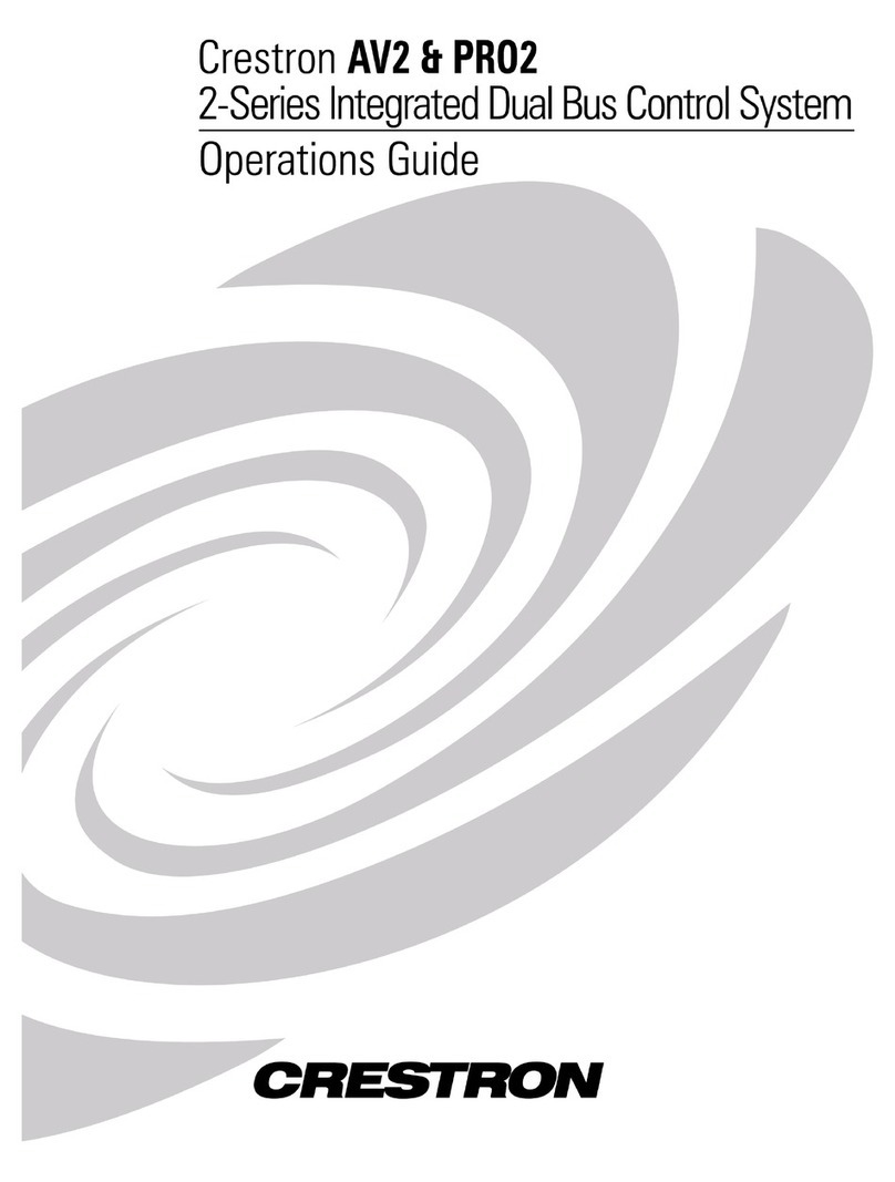 Crestron 2 Series Operation guide