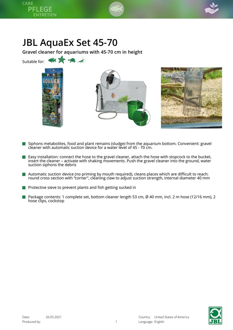 JBL AquaEx Set 45-70 User manual
