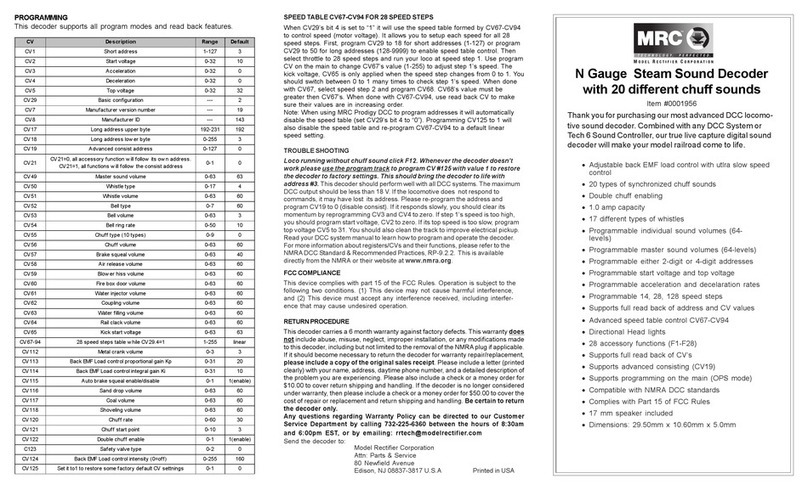 MRC 0001956 User manual