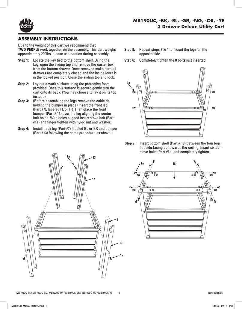 MAG TOOLS MB190UC Assembly instructions