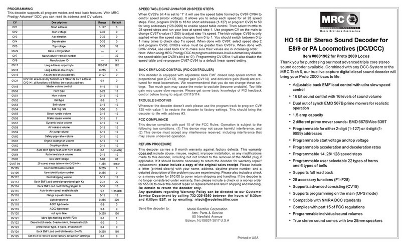 MRC 0001902 quick start guide