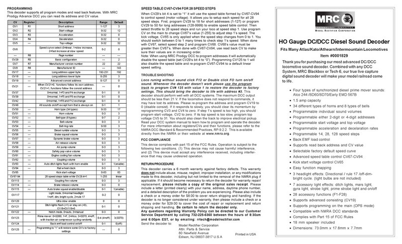 MRC 0001829 User manual
