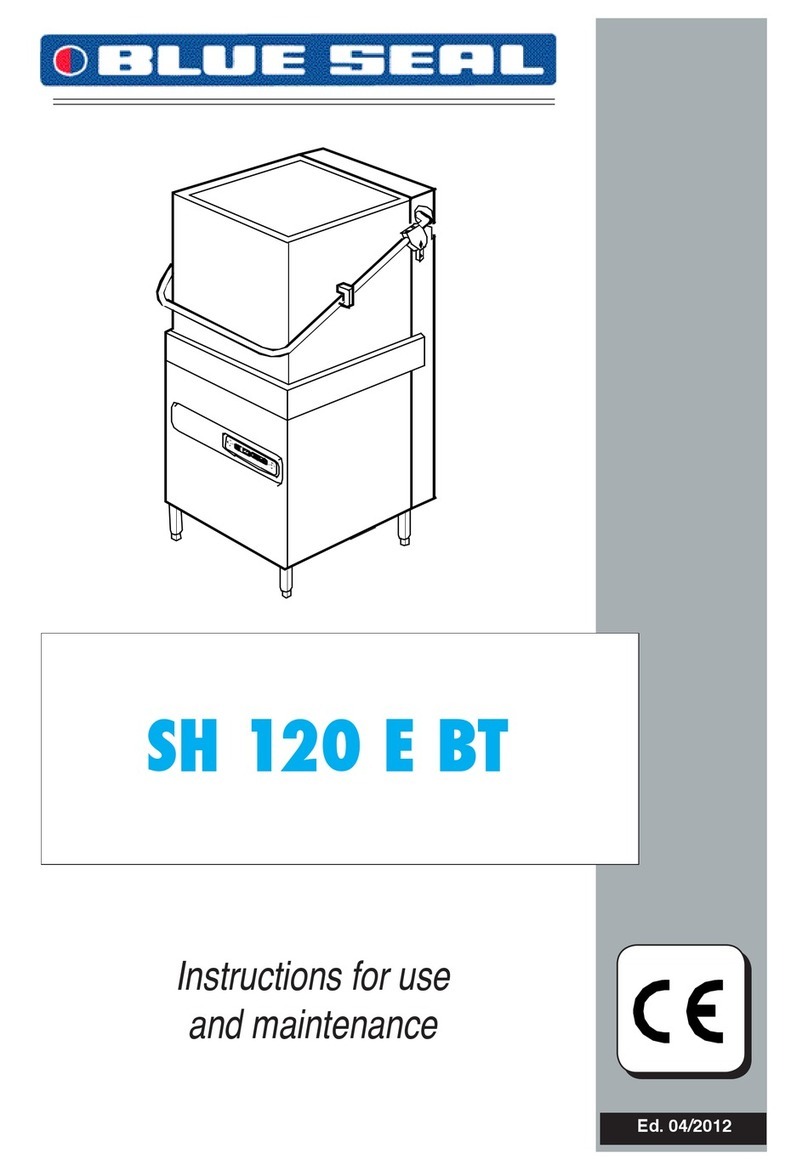 Blue Seal SH 120 E BT Specification sheet