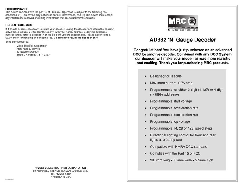 MRC AD332 User manual