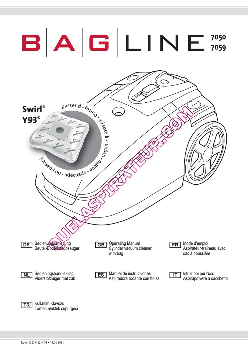 Dirt Devil Bag Line 7050 operating manual