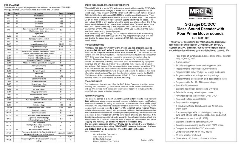 MRC 0001822 quick start guide