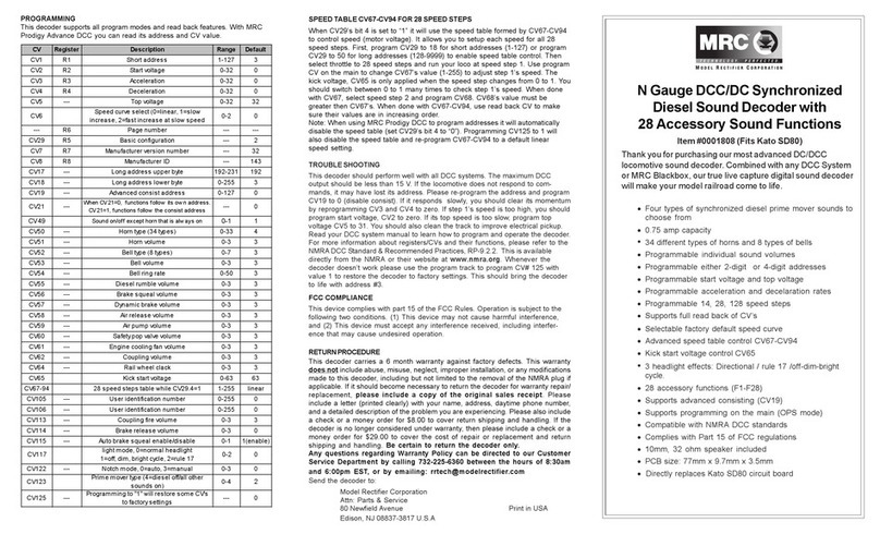 MRC 0001808 User manual