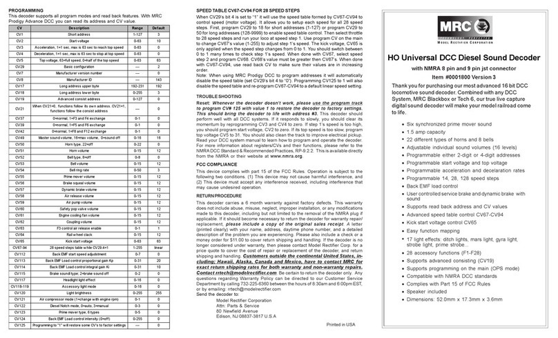 MRC 0001800 3 User manual