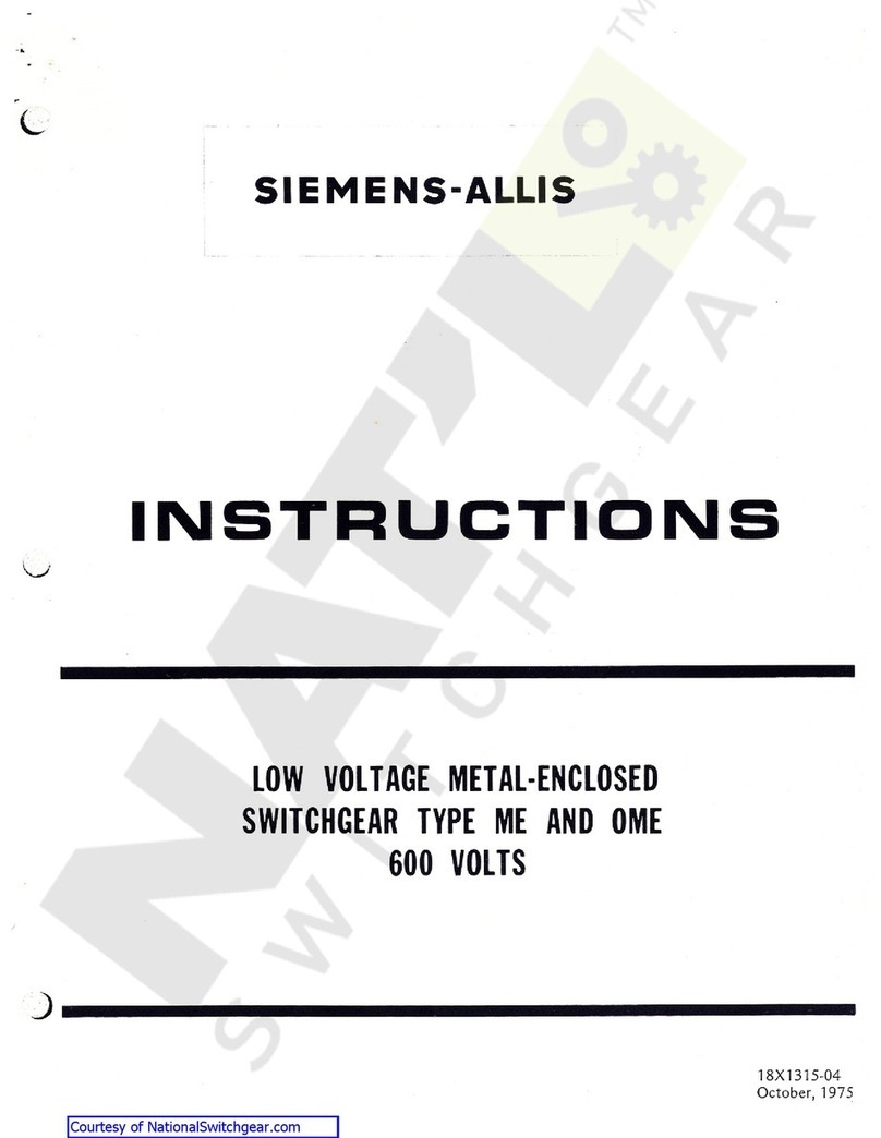 Siemens-Allis ME-3 instructions