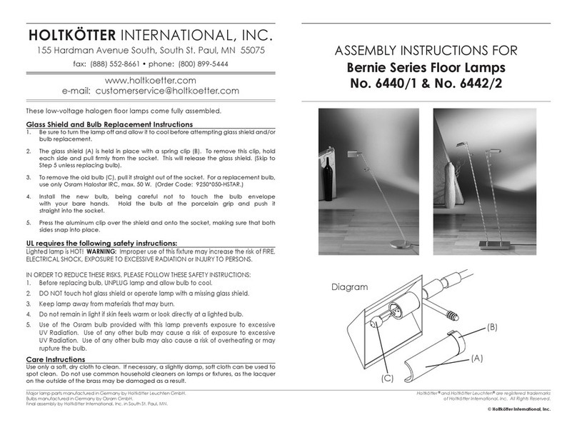Holtkoetter Bernie Series User manual