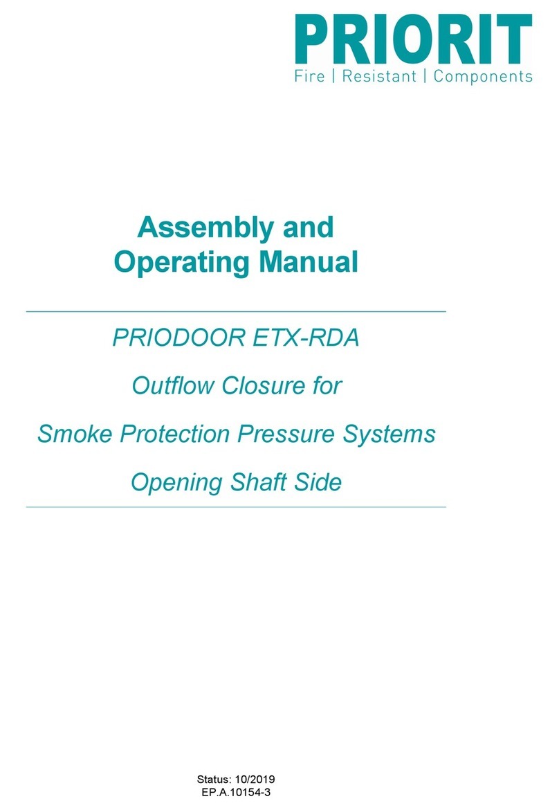 Priorit PRIODOOR ETX-RDA Assembly and operating manual