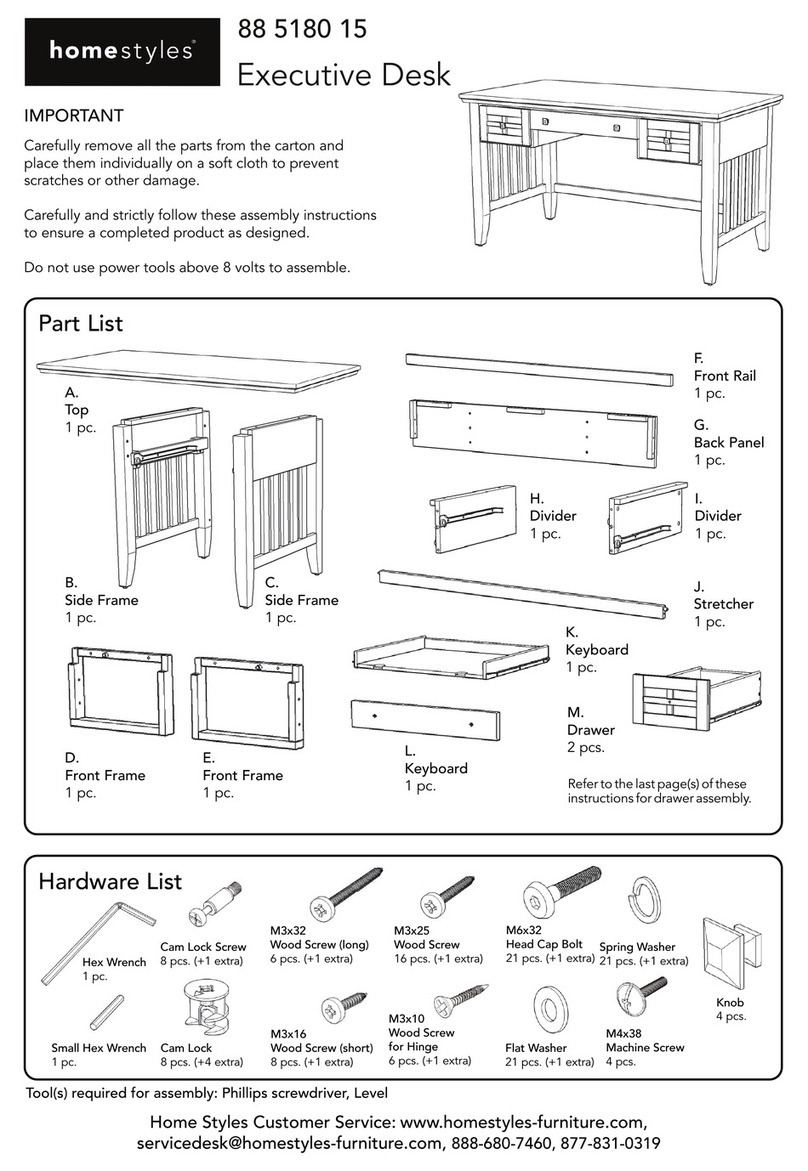Home Styles 88 5180 15 quick start guide